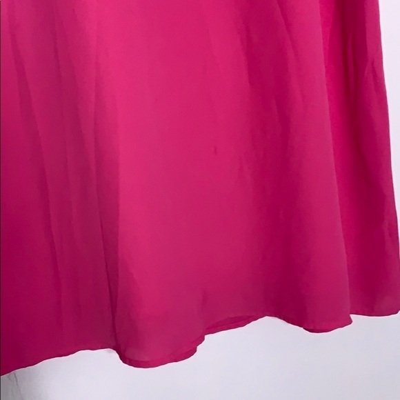 Mossimo Basic Cold Shoulder Hot Pink Box Shift Dress Mini casual medium - Picture 3 of 7